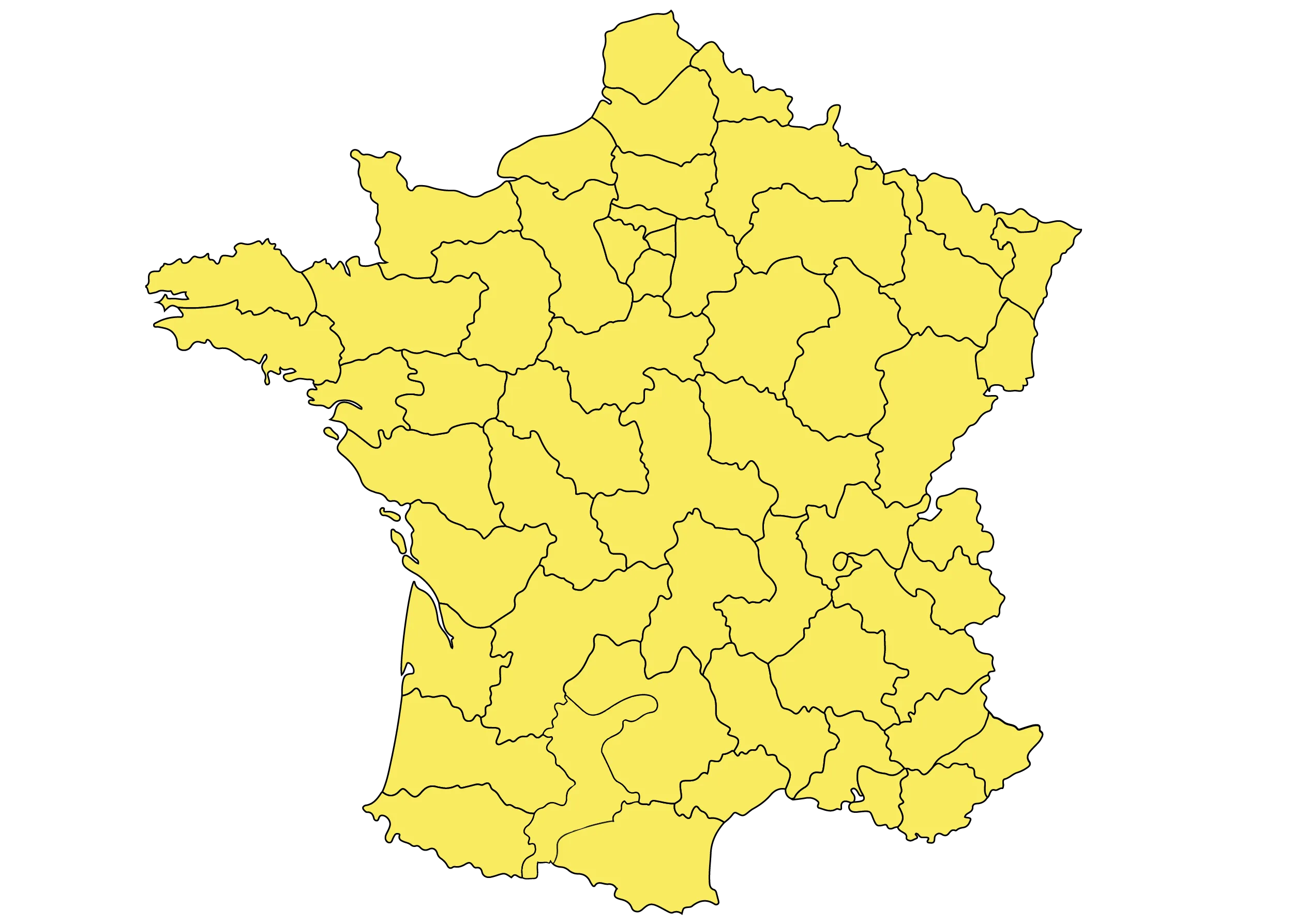 image d'une carte de France